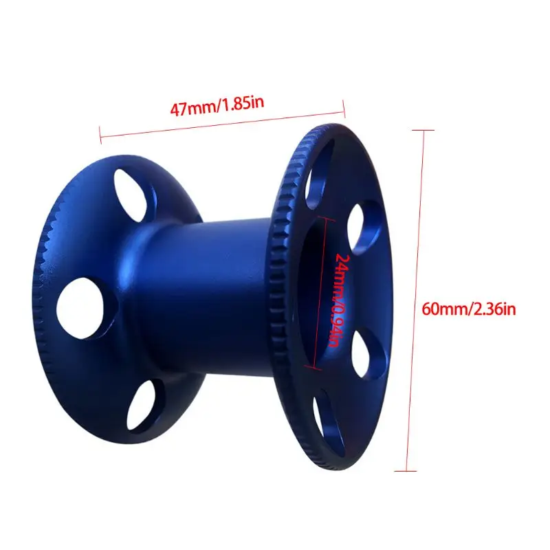 Five Hole Wire Wheel Spool Aluminum Alloy Diving