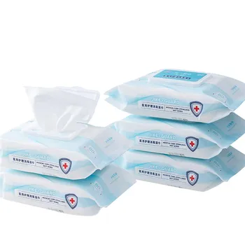 

80pcs Disinfection Antiseptic Pads Alcohol Swabs Wet Wipes Skin Cleaning Care Sterilization First Aid Cleaning Flushable Wipes
