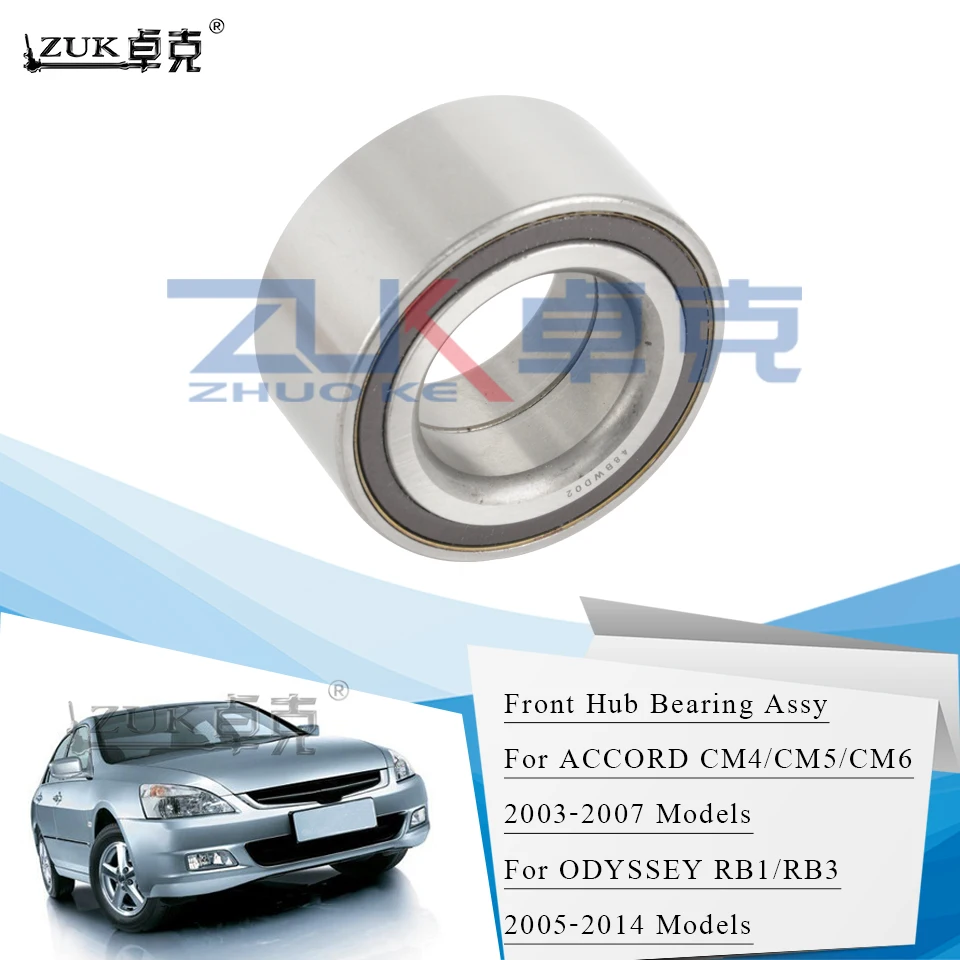 

ZUK Front Wheel Hub Bearing For HONDA ACCORD 2003-2007 Odyssey 2005-2014 For Acura TL 2006 2007 OE#44300-SDA-A52 Left=Right