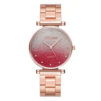 

Rose Gold Women Watch 2019 Top Brand Luxury Magnetic Starry Sky Lady Wrist Watch Gradient Mens Black Clock Couple watch relogio
