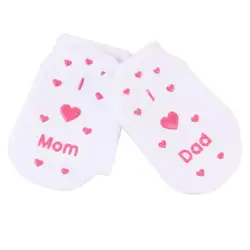 Новые повседневные детские носки унисекс с буквенным узором, смесь из хлопка, Нескользящие теплые носки для малышей, подарки для купания на