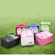 Ткань Оксфорд 3 Слои дорожная сумка для хранения обуви 6 цветов Водонепроницаемый сумка для хранения