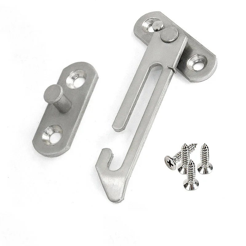 Right Window Wind Brace Hinge Glass Stopper Stainless Steel Safety Lock Buckle Sliding Door Bracket Strut Locator Hardware Part