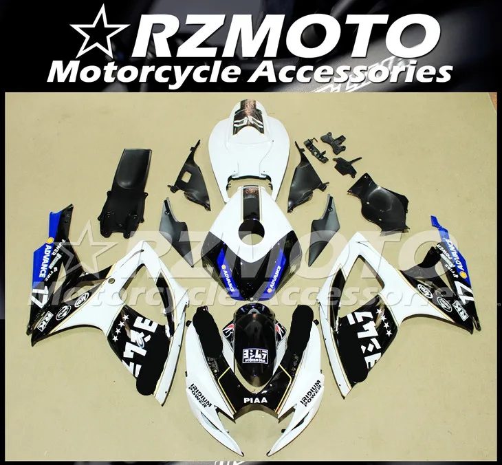 ABS мотоцикл обтекатель комплект для SUZUKI GSXR600 750 K6 2006-2007 год кузов литья под давлением Магазин № 1130