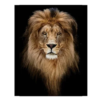 

Lion Animals Art Pictures DIY Painting By Numbers Hand Painted Oil Paintings Coloring By Number Draw On Canvas Modern Home Decor