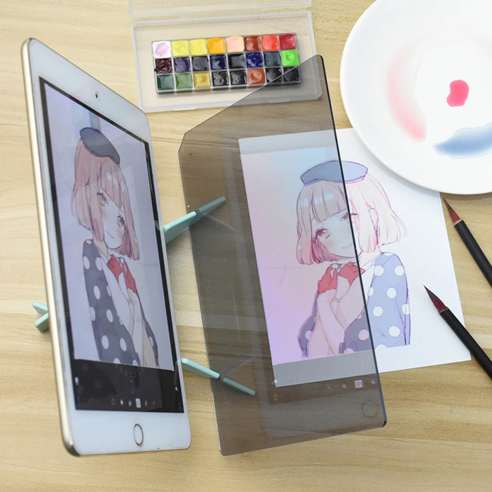 

New upgrade Imaging Drawing Board Dimming Bracket Painting Mirror Plate Tracing Copy Table Projection Linyi Board Plotter