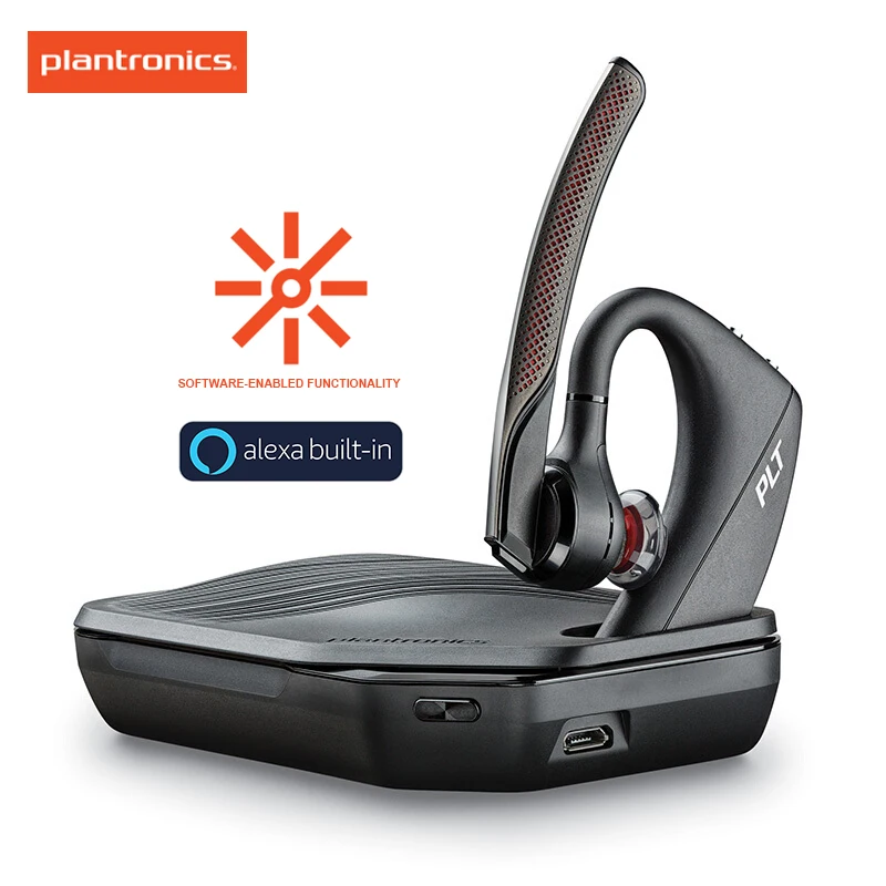 

Plantronics Voyager 5200/5210 Noise Reduction Business Earphone Bluetooth Wireless Headset SOFTWARE-ENABLED WindSmart technology