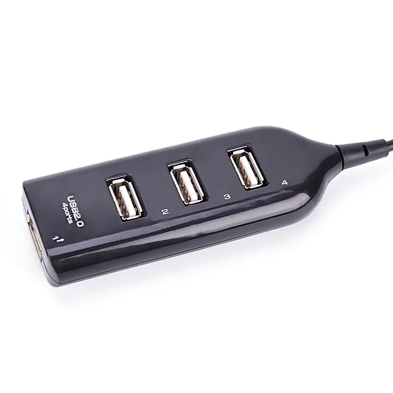 USB 2,0 High Speed 4 порта разветвитель usb-концентратор, адаптер для ПК ноутбук компьютер черный и может использоваться только индивидуально