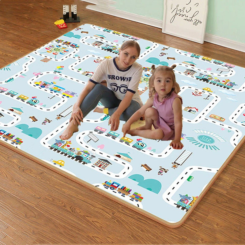 

XPE 180X200CM Baby Mat 0.5CM Thickness Cartoon Kid Play Mat Foldable Anti-skid Carpet Children Game Yoga Mat Playmat Puzzles