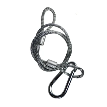 

High Quality 85cm Steel Wire Safety Rope Cable For Stage Light, Safety Lanyard Cable Coil Lanyard,Safety Rope Wire Equipment