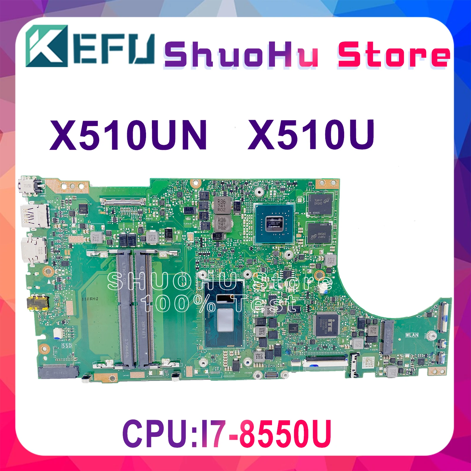 Kefu X510un Motherboard Is Suitable For Asus X510uq X510ua X510u S510un