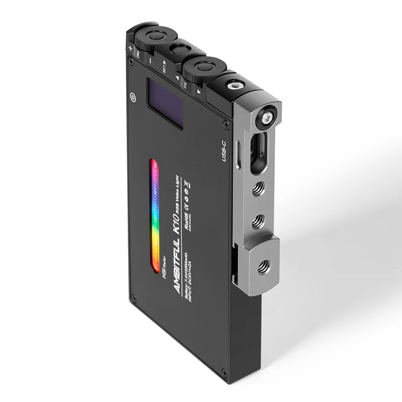 AMBITFUL K10 RGB 2500 K-8500 K с регулируемой яркостью полноцветный светодиодный светильник для видеостудии DSLR camera светильник PK BOLING BL-P1
