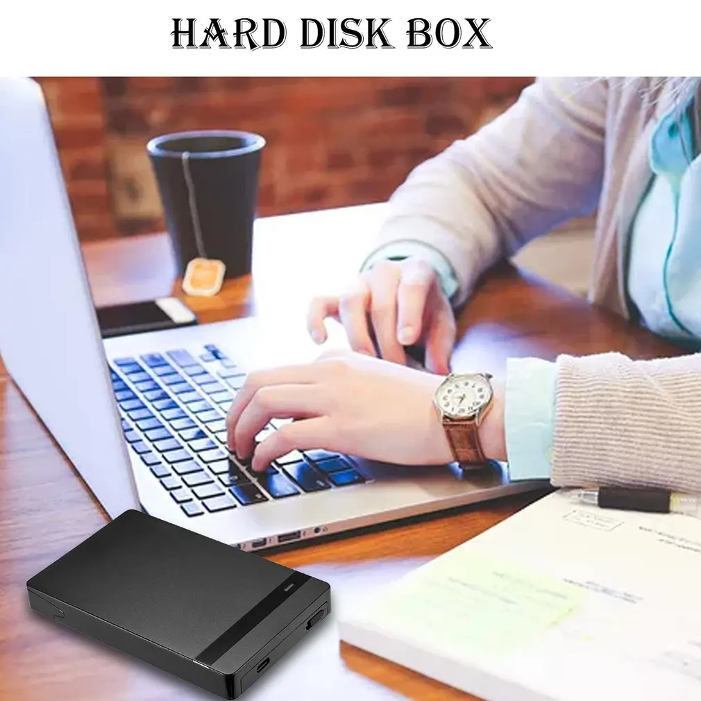 Жесткий диск корпус мобильный жесткий диск коробка USB3.0 к SATA Hardisk с USB C кабелем для Windows для Mac OS