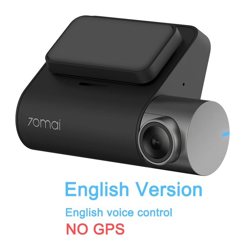 XiaoMi 70mai Pro Dash Cam Full HD 1944P автомобильная камера рекордер gps ADAS 70 mai Wifi Dvr автомобильный 24H монитор парковки 140FOV ночного видения - Название цвета: English version