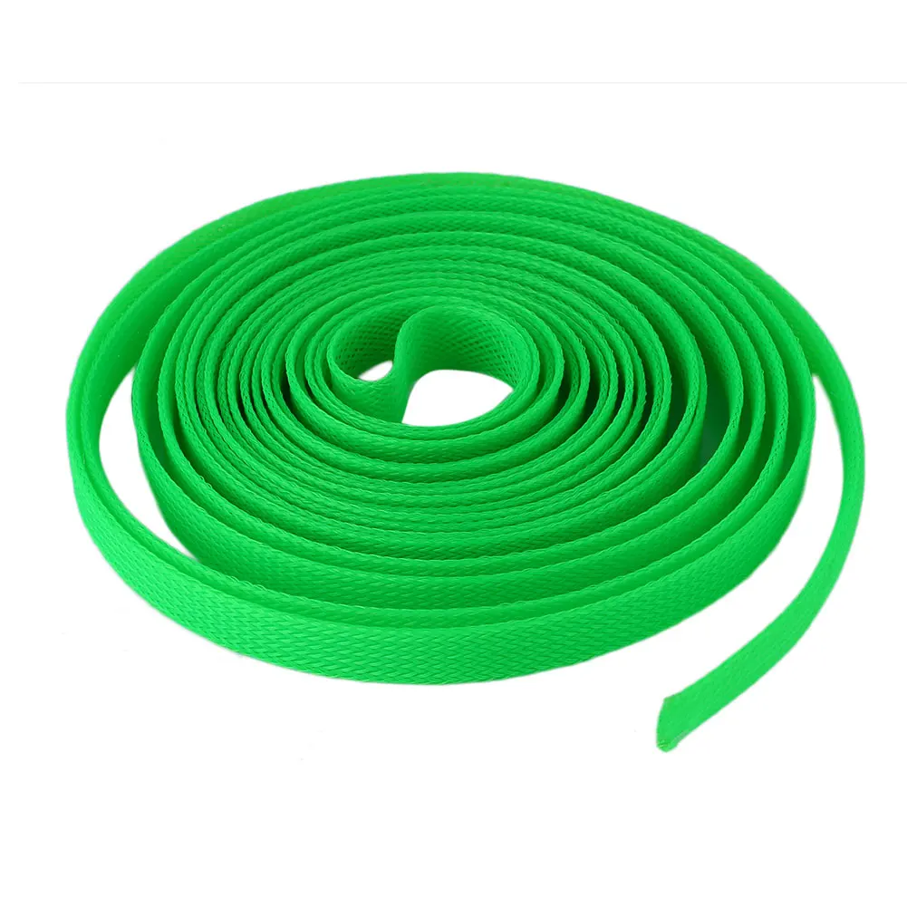 

Mesh Grid Pipe Woven Cloth Tubular Electric Cable Accessory 12MM Household