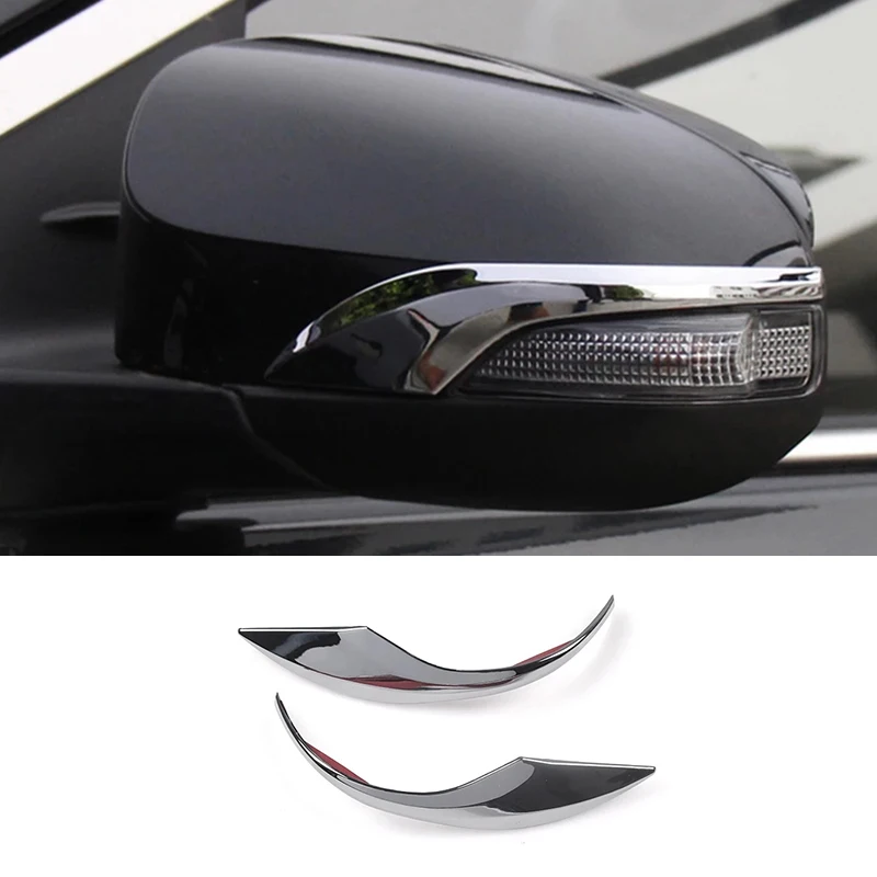 

ABS Chrome For Toyota Venza Auris 2013 2014 2015 2016 2017 Car Side Door rearview turning mirror cover trim styling 2pcs