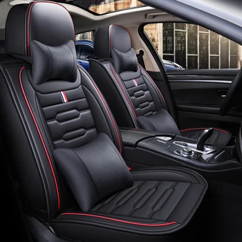 

Full Coverage Eco-leather auto seats covers PU Leather Car Seat Covers for fiat albea freemont grande punto linea tipo