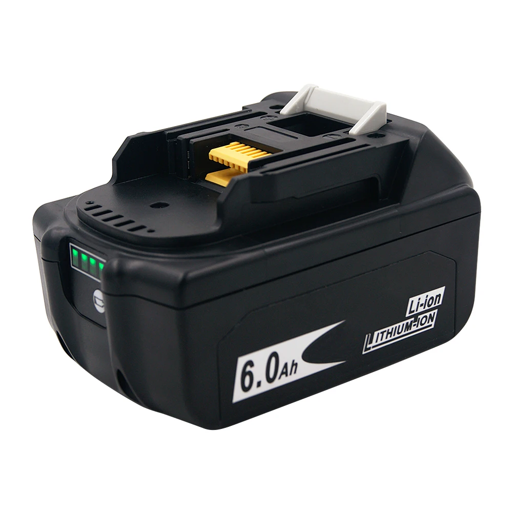 2 шт. умный защитный BL1860B 6000 мА/ч Батарея для Makita 18V 6.0Ah BL1860 BL1850 Bl1830 Перезаряжаемые