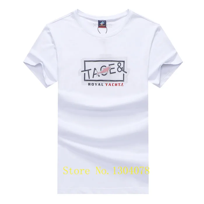 5900-WHITE Tace Shark Yachting Club мужская футболка Летняя Джерси брендовая одежда Homme верхняя одежда Роскошные Группы футболки - Цвет: 5900-WHITE