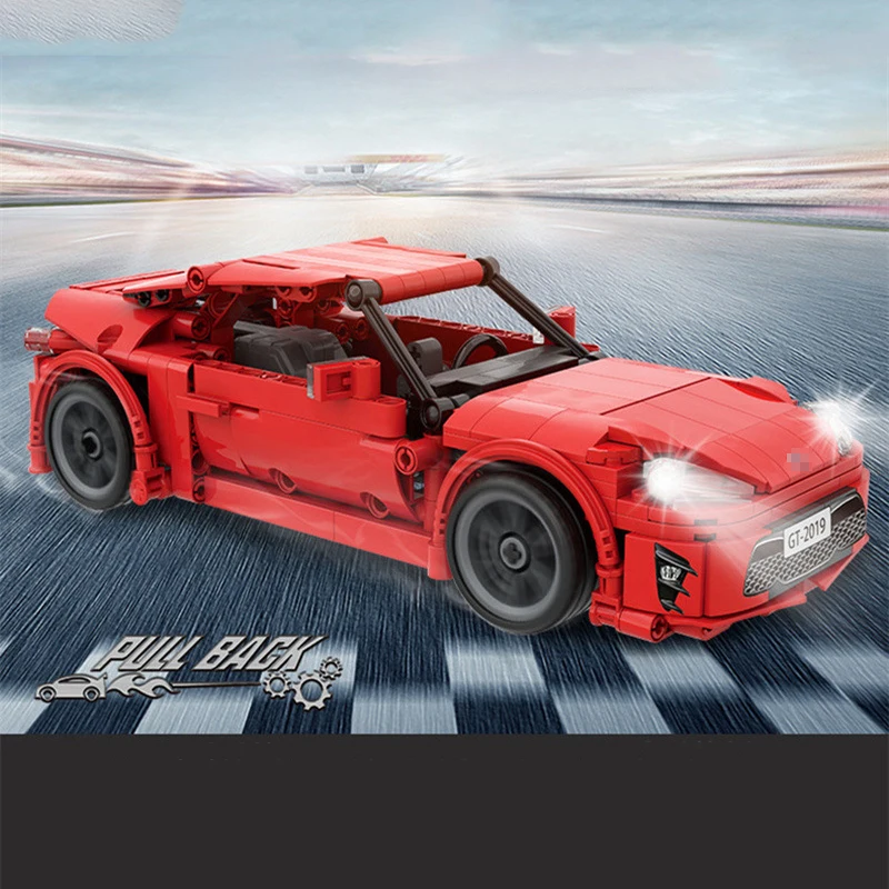 

Authorization GT86 Technic city speed champion series 534PCS Race MOC car building block toys for children