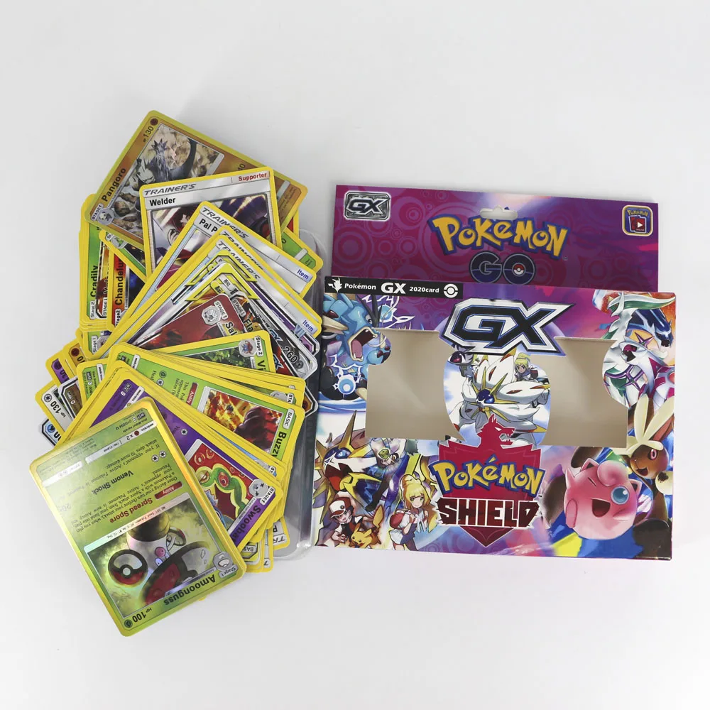 TAKARA TOMY Pokemon carte Tag entraîneur d'équipe GX épée bouclier Collection brillant boîte cartes Flash énergie 56 pièces jouets pour les enfants