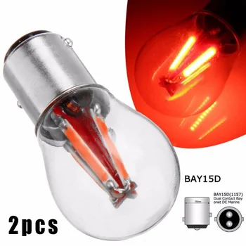 

Red LED Light 1157 BAY15D 21 3W 360 Degrees Waterproof Dustproof Lamp Bulbs Car