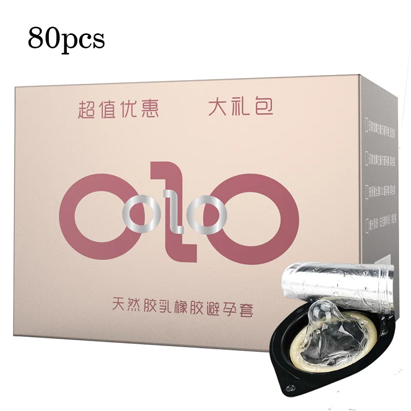 OLO 80PCS Ultra Thin Condoms Premium Sensitive Premium Smooth Thin Lubricated Penis Sleeve Intimate Sex Toys Wholesales Condom 2