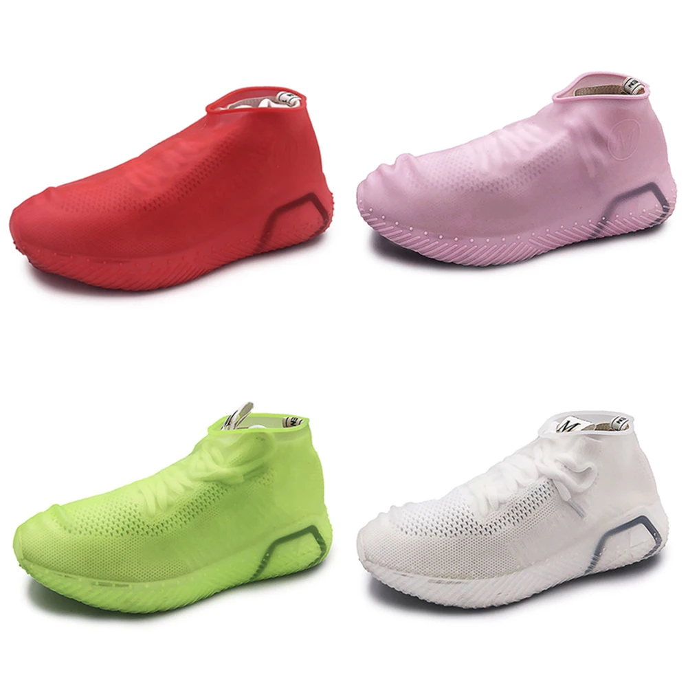 Водонепроницаемые чехлы для обуви Велоспорт дождь многоразовая обувь силиконовые латексные эластичная обувь Чехлы обувь Защищённая аксессуары пылезащитные чехлы