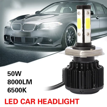 

LED Headlight Car Led Headlight High Power LED Fog Light Bulbs Lighting Assembly X6 H4/HB2/9003 Universal
