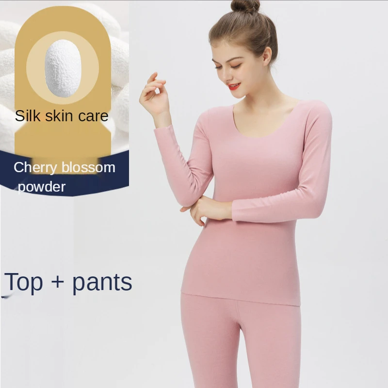 Women Thermal Underwear Trendy Thermal Underwear Men Cotton Mulberry Silk Fashion Long Johns Comfortable Spring Summer Autumn