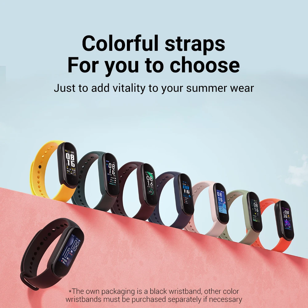 Смарт браслет Xiaomi Mi Band 5 с AMOLED экраном водонепроницаемый смарт фитнес тренер Bluetooth