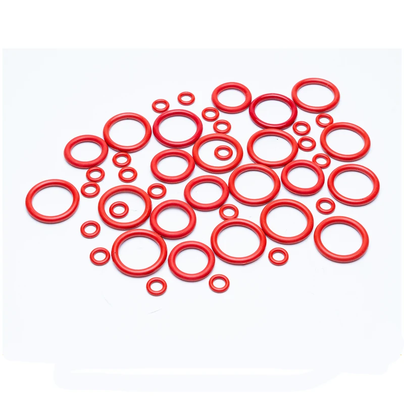 Red White Silicone Rubber VMQ Sealing Ring Repair Skeleton Oil Seal Gasket O Ring Washer WD CS 2.4mm OD 6mm - 180mm