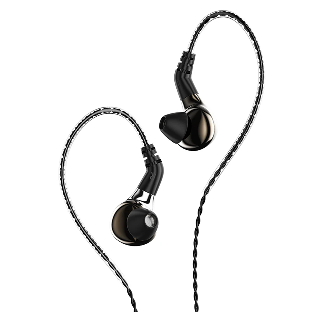 FDBRO карбоновые мембранные динамические наушники-вкладыши BL-03 10 мм HIFI DJ спортивные наушники для бега съемные 2PIN кабель