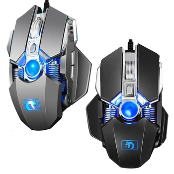 

M338 Adjustable Home Silent Led Office Optical USB Wired Mouse Mechanical Desktop Mice Buttons Laptop Professional PC