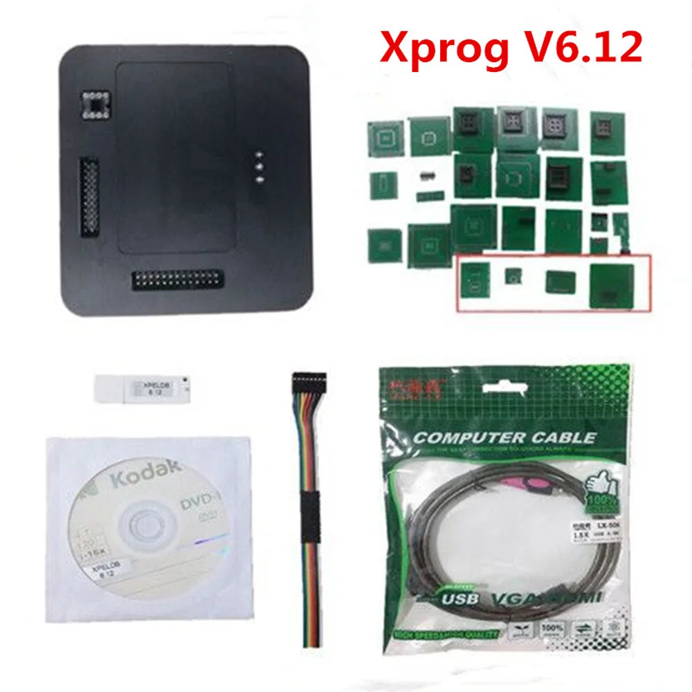 

Xprog Box V6.12 ECU Programmer Add More 4 Adaptes Than X-PROG V5.74 V5.84 Chip Tuning Tool