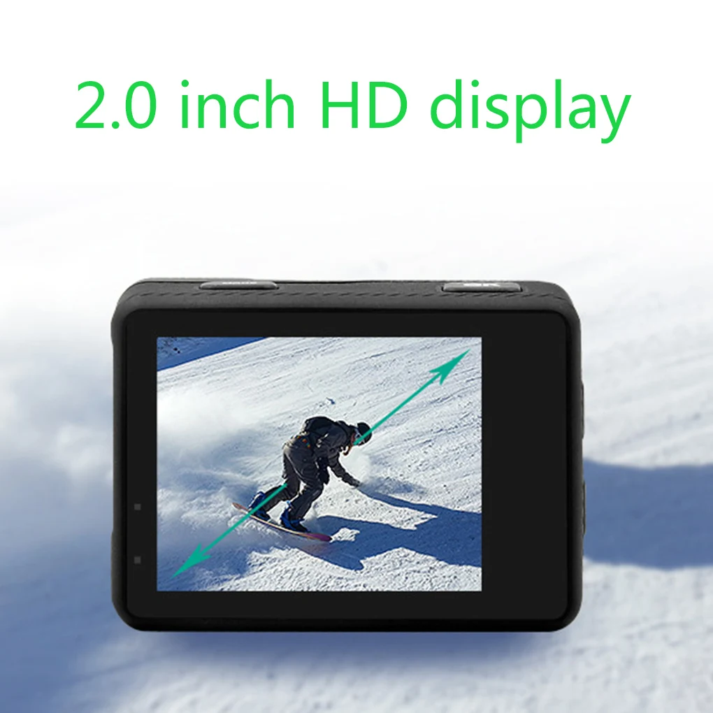 Наружная походная Экшн-камера 4K Full HD Sport DV 2," стяжка мини-камера с защитным корпусом для плавания водонепроницаемая Спортивная DV