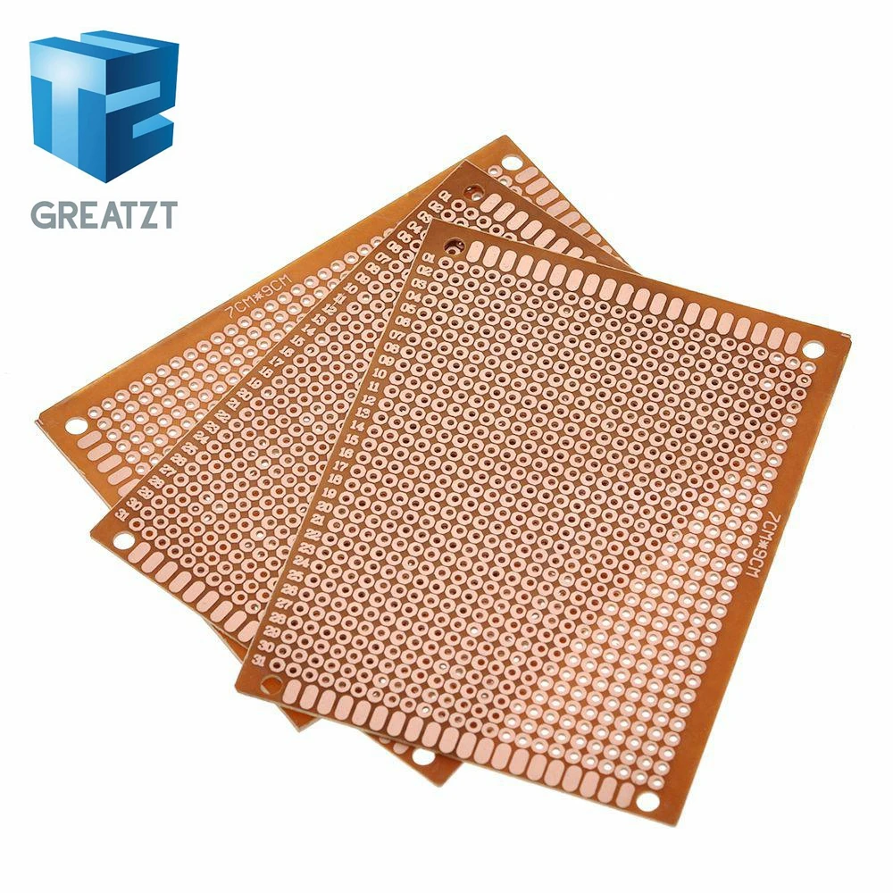 Bakélite PCB Carte Prototype Uncut Kit Pièces 5 Pièces Simple Face Pratique