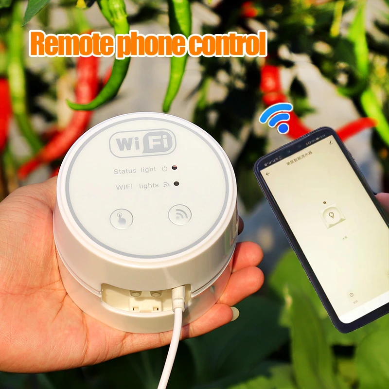 Smart greenhouses WIFI Control Watering Timer automatic drip irrigation