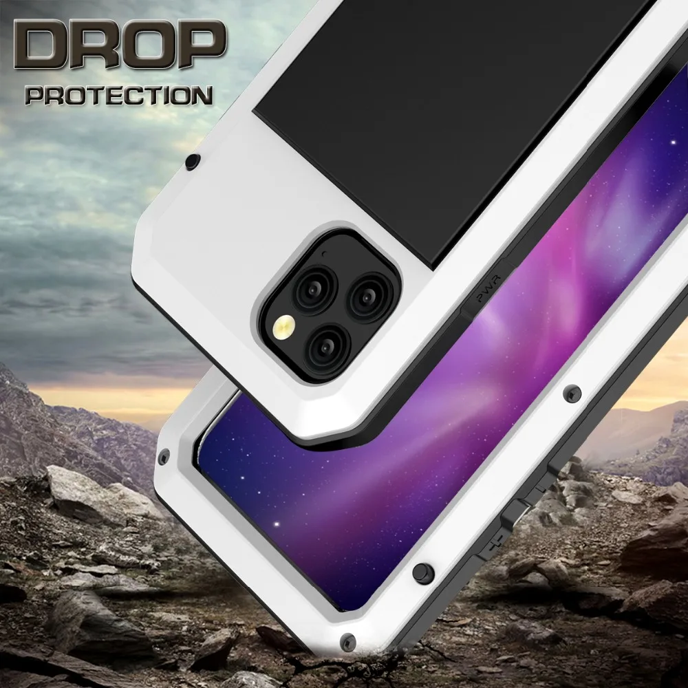 Heavy Duty Protection Doom armor Metal Aluminum phone Case For iPhone SE 2 11 Pro Max XR XS XS Max 6S 8 7 Plus Shockproof Cover (18)