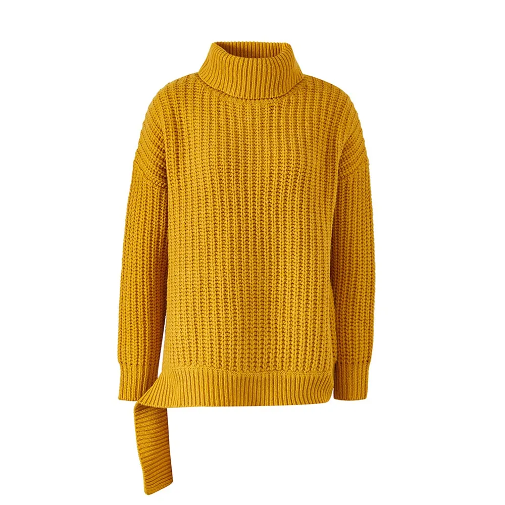 Me& city, шерсть, вязаный свитер для женщин, высокий воротник, пуловеры, Осень-зима, базовые женские свитера, утолщенные теплые свитера