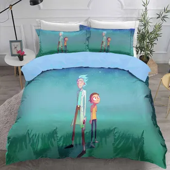 

Children Bedroom Comforter Set Winter Soft Microfiber Bed Linen Set with Pillowcase Full Queen King Double Single Size Bedding