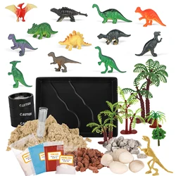 Crianças brinquedos dinossauro brinquedos jurassic ecologia espaço diy caule artesanato vulcão tour física experimento para crianças jogo brinquedos