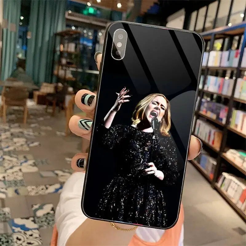 iphone wallet case Kính Mát Nữ Celine Dion Ốp Lưng Điện Thoại Kính Cường Lực Cho Iphone 5C 6 6S 7 8 Plus X XS XR 11 PRO MAX clear phone cases