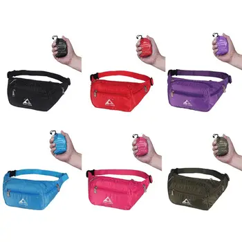 

Foldable Waist Fanny Pack Belt Nylon Pouch Travel Hip Bum Shoulder Bags Purse