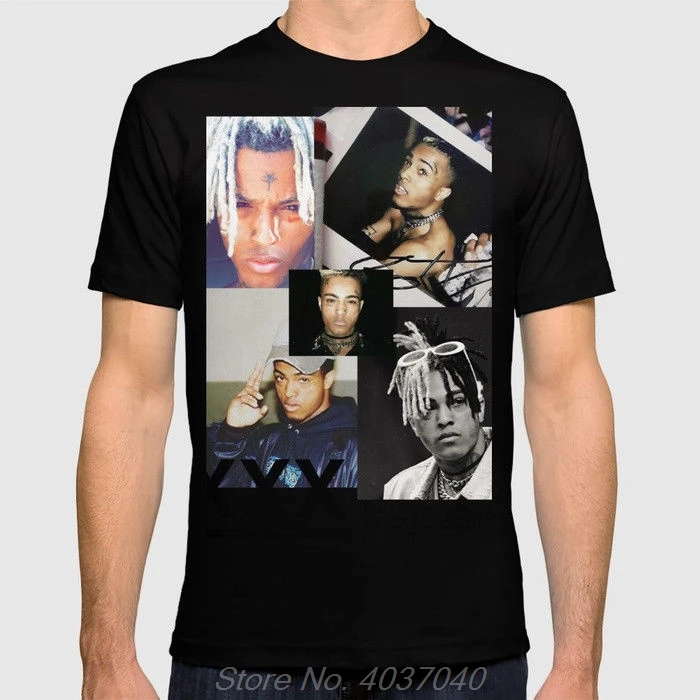 Футболка XXXtentacion Tribute мужская с круглым вырезом модная тенниска из хлопка