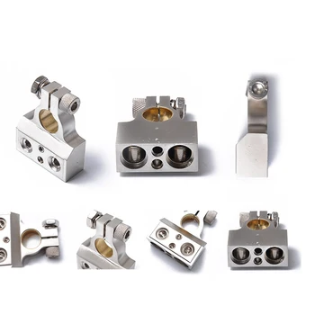 

Zinc Alloy Audio Battery Terminal Clamps Auto Car Use Positive And Negative 1/0 8 Gauge Tool Screw Durable Universal Accessories
