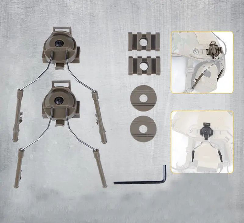 Охотничий Тактический шлем направляющий рельс гарнитура адаптер Поддержка с удлинительным Рельсом