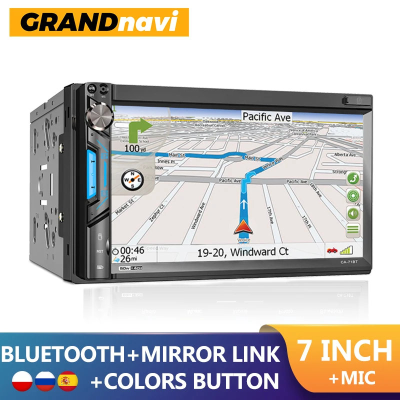 Автомагнитола GRANDnavi мультимедийный видеопроигрыватель на Android с сенсорным