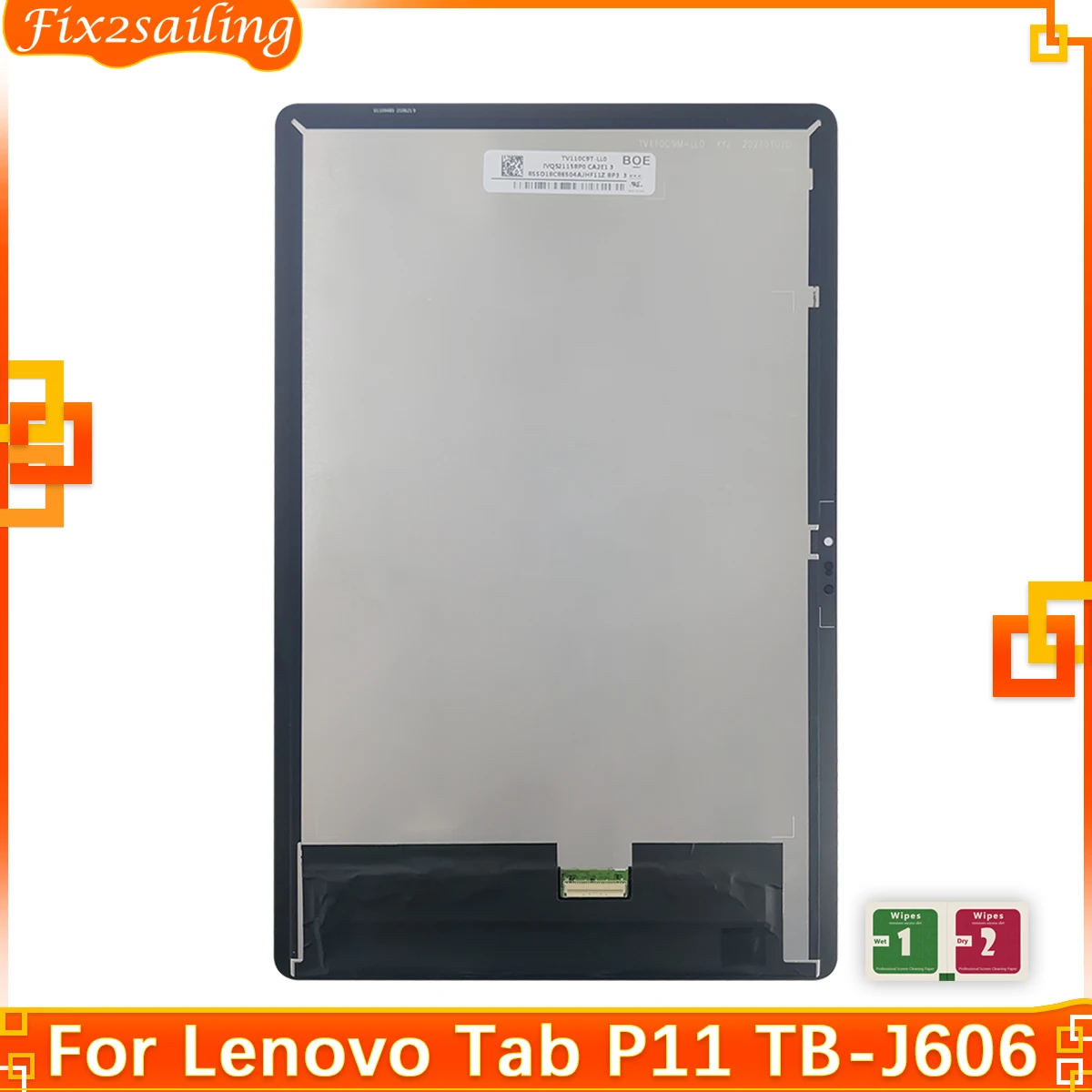 New Lcd 11" Inch For Lenovo Tab P11 Tbj606f Tbj606n Tbj606l Lcd
