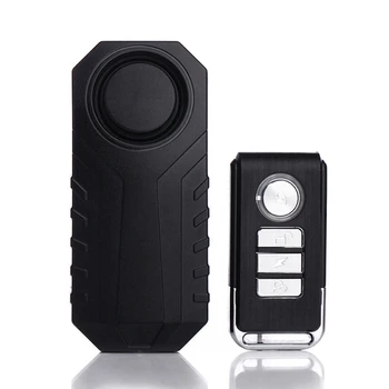 

113dB Wireless Bike Alarm With Remote IP55 Waterproof Adjustable Anti-theft Vibration Security Sensors For Motorcycle Bicycle
